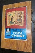 Sold at Auction: Toy "Handy Andy" Tool Box With Tools