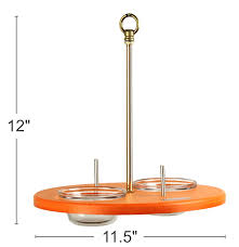 Orange Platform Feeder – Kettle Moraine Woodworking Inc