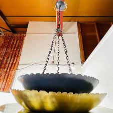 1560 Bronze Brutalist 6 Light Chandelier | Again&Again