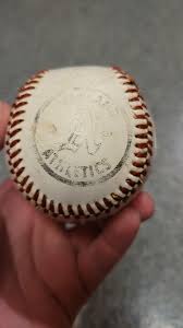 Any idea when this Oakland A's baseball is from? : r ...