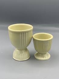 2 vintage Hankscraft Egg Cups - 1 double & 1 footed Egg Cups E-79 | eBay