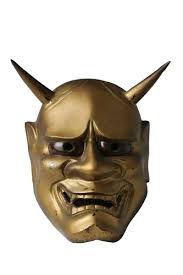 Antique: Japanese Kabuki Mask: Green, Red, Black, Gold & Silver: 10": 1960 | eBay