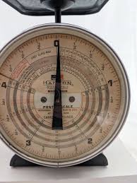 Vintage Hanson Black Postal Scale - Etsy