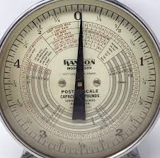 HANSON Model 1509 Postal Scale Capacity 5lbs Northbrook Illinois October 1, 1953 | eBay