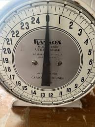 VINTAGE HANSON UTILITY SCALE MODEL 2000 25 LB SILVER FACE ...