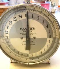 Hansen Model 1371 Home Utility Kitchen Scale Mid Century 25 ...