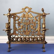 Solid Brass Antique Hanukkah Menorah Lion Tribe of Judah Metal Judaic Candle Holder Religious Holiday Jewish Tabletop Centerpiece Mantel Art - Etsy Australia