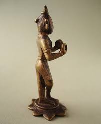 Indian Miniature Bronze of Krishna - Hughlin