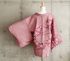 S632: Japanese Vintage Kimono Haori, Jacket, Robe, Dress. Japanese "shibori". Purple. Floral Pattern. - Etsy