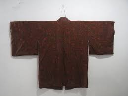 Vintage Japanese Jacket Haori Dark Chocolate Color Flower Pattern Kimono Robe Nightwear 19APRIL24-02 - Etsy
