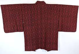 Crimson Red & Black Haori | Ohio Kimono