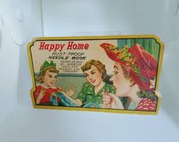 Happy Home Rust Proof Needle Book - Etsy