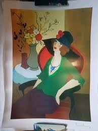 Happy Recollection By Itzchak Tarkay | eBay