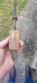 Copper punch of some sort, it also had a handle that broke off : r/whatisthisthing