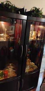 Lighted Curio Cabinets Right And Left