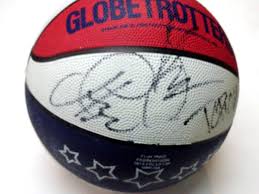 Harlem Globetrotters Autographed Basketball w/11 Autographs ...