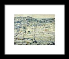 Harlem Valley, Winter Framed Print by Ernest Lawson - Fine ...