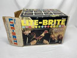 Vintage Hasbro Lite-Brite in Original Box Working Bulb, Pegs ...