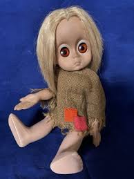 Little Miss No Name Doll by Hasbro 1965 Burlap Dress Pin ...