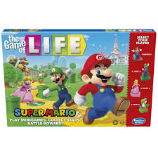 The Game of Life: Super Mario Edition Board Game, Kids Ages ...