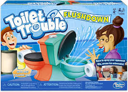 Amazon.com: Hasbro Gaming Toilet Trouble Flushdown Kids Game ...