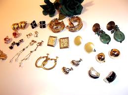 Vintage To Now Fashion CLIP-ON EARRINGS Lot Assorted Themes Materials & Styles#9 | eBay