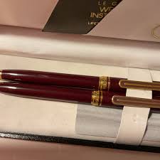 Colibri Le Grand Writing Instrument Pen & Pencil Set Maroon ...