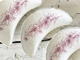 Vintage Pink Transferware Jewelry Dish/trinket Dish Bone ...