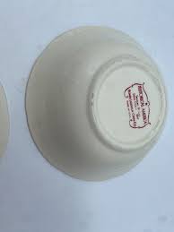 VINTAGE HOMER LAUGHLIN RED & WHITE HISTORICAL AMERICA Cereal bowls Set of 4 OP2 | eBay