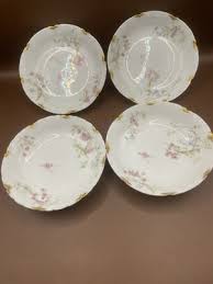 Four Theodore Haviland Limoges France Scalloped Desert Bowls ...