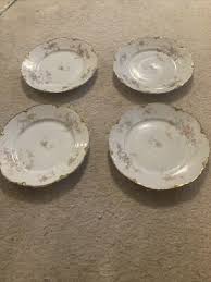 4) Vintage Warwick China Pink White Floral Luncheon Plates Avon Rose Design 9” | eBay