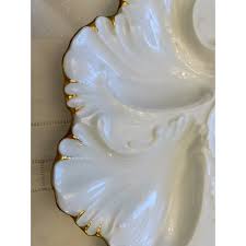 Beautiful Set of 6 Limoges France White Oyster Plates with 6 ...