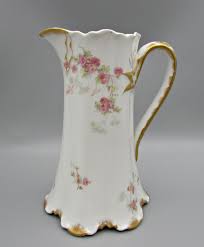 Haviland Ewer / Pitcher No. 2 - Small Pink Roses - Schleiger ...