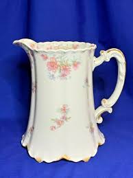 Haviland Limoges China large Wild Rose pattern water pitcher ...
