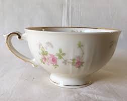 SYRACUSE CHINA - Federal Shape, Stansbury Pattern, Cup and Saucer - Etsy