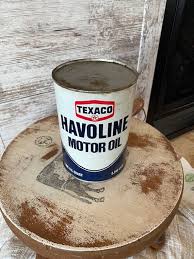 Vintage Texaco Havoline Oil Can: Unopened One Quart ...