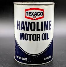 Texaco Havoline Motor Oil Quart Can - Parry's Vintage