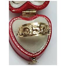 15 Ring - 14k Yellow Gold Polished Estate Birthday Flower ...