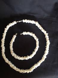 Hawaiian Shell Necklace. White Natural Medium Chip ...