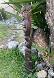 Hawaiian Tiki Gods Ku & Kane, Lono and Kanaloa Wood Carved ...