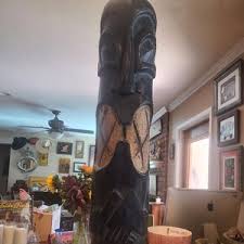 Unique Vintage Wooden Carved Tiki Idol From the Early 70's ...