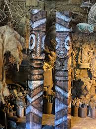 Tiki bar front pillar tikis. $400 ea. — Tiki tOny