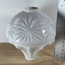 Vintage Antique HAWKEYE White Milk Glass Lightning Rod | eBay