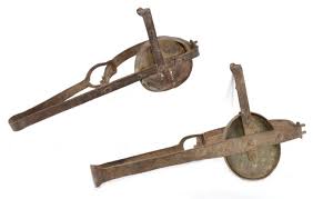 Sold at Auction: Pair Of Antique Hand Forged Wolf Traps