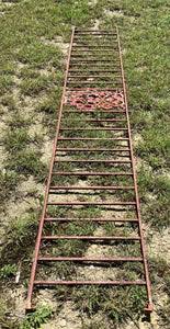 VTG mid century Cast Iron porch Railing Architectural Salvage Rail Gar