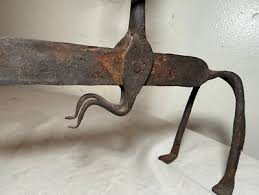 Antique handmade wrought iron West African Bambara Mali ...