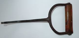 Vintage Antique Wood Log, Hay Bale, Ice Butcher Hook With ...