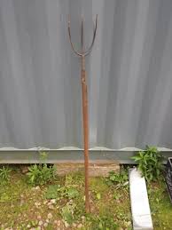 VTG old Antique Farm Hay Primitive American Gothic Pitch Fork Country Barn Decor | eBay