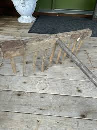 Antique Vintage Primitive Hand Hay Rake | eBay
