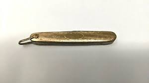 Vintage Krusius Brothers Germany Folding Pocket Knife 14K Gold Over Brass | eBay